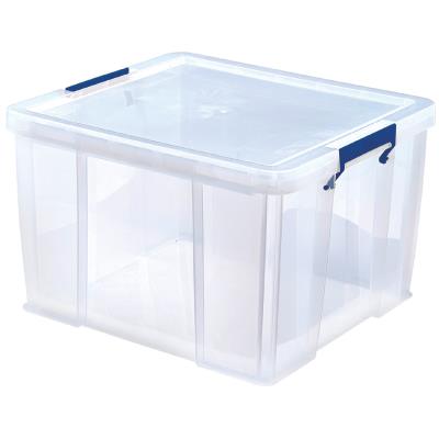 Fellowes Boîte de rangement ProStore, 48 litres, transparent - Publicité Fellowes Boîte de rangement ProStore, 48 litres, transparent - Publicité