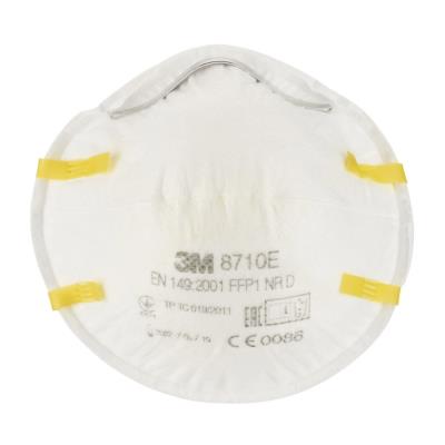 Masque anti poussière 3M 8710 sans soupape - FFP1 - Blanc - Lot de 3 - Publicité Masque anti poussière 3M 8710 sans soupape - FFP1 - Blanc - Lot de 3 - Publicité