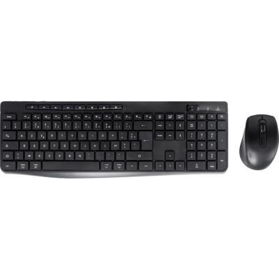 Dacomex km550-w-g clavier souris incluse bureau rf sans fil azerty français noir - Publicité Dacomex km550-w-g clavier souris incluse bureau rf sans fil azerty français noir - Publicité