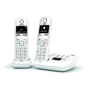 Siemens Téléphone Gigaset sans fil AS690A Duo avec répondeur - Blanc - Publicité