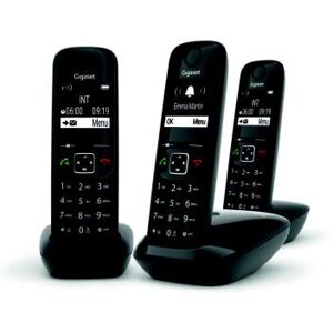 Siemens Téléphone sans fil AS690 Trio Gigaset - noir - Publicité