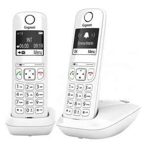 Siemens Gigaset AS690 DUO téléphone DECT blanc - base + 2 combinés - Publicité