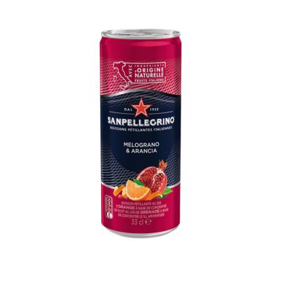 San Pellegrino Melograno & Arancia - Lot de 24 canettes de 33 cl - Publicité San Pellegrino Melograno & Arancia - Lot de 24 canettes de 33 cl - Publicité