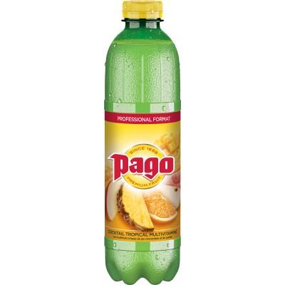 Jus multivitaminé Pago - lot de 6 bouteilles de 1 litre - Publicité Jus multivitaminé Pago - lot de 6 bouteilles de 1 litre - Publicité