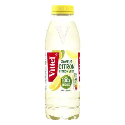 Eau minérale naturelle aromatisée Vittel Up Bio - parfum citron vert - bouteille PET de 50 cl - carton 24 x 50 cl - Publicité Eau minérale naturelle aromatisée Vittel Up Bio - parfum citron vert - bouteille PET de 50 cl - carton 24 x 50 cl - Publicité