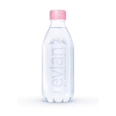 Eau minérale naturelle Evian Nude - Plate - 40cl - Lot 24 - Publicité Eau minérale naturelle Evian Nude - Plate - 40cl - Lot 24 - Publicité