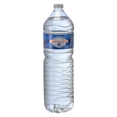Eau de source Cristaline - Lot 12 bouteilles 1,5 L - Publicité Eau de source Cristaline - Lot 12 bouteilles 1,5 L - Publicité