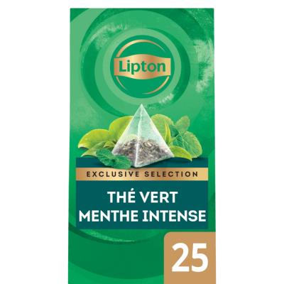 Thé Vert Menthe Lipton - Exclusif 25x2g pour entreprises & restaurants - Publicité Thé Vert Menthe Lipton - Exclusif 25x2g pour entreprises & restaurants - Publicité