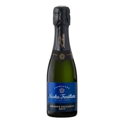 NICOLAS FEUILLATTE - Brut Réserve Exclusive - 20 cl - Champagne - Publicité NICOLAS FEUILLATTE - Brut Réserve Exclusive - 20 cl - Champagne - Publicité