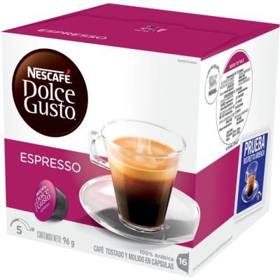 Nestle Dolce Gusto boîte de 16 capsules café espresso - paquet 16 unités - Publicité Nestle Dolce Gusto boîte de 16 capsules café espresso - paquet 16 unités - Publicité