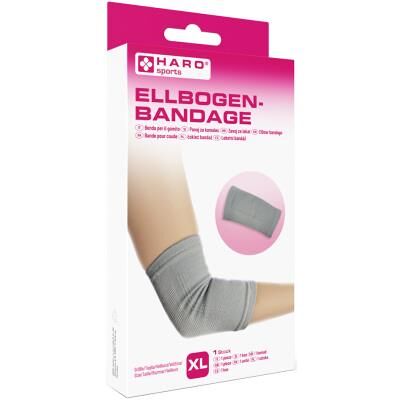 HARO Bandage sportif 'Coude', taille: XL, gris - Publicité HARO Bandage sportif 'Coude', taille: XL, gris - Publicité