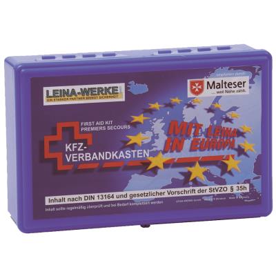 Leina-werke LEINA Boîte de premiers secours pour automobile Euro, - Publicité Leina-werke LEINA Boîte de premiers secours pour automobile Euro, - Publicité