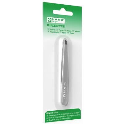 HARO Pince à épiler, longueur: 96 mm, en inox - Publicité HARO Pince à épiler, longueur: 96 mm, en inox - Publicité
