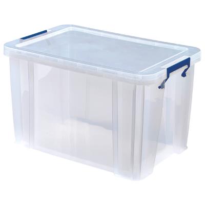 Fellowes Boîte de rangement ProStore, 26 litres, transparent - Publicité Fellowes Boîte de rangement ProStore, 26 litres, transparent - Publicité