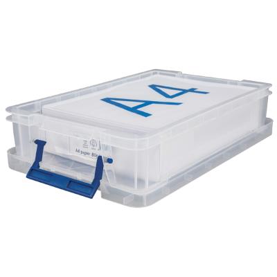 Fellowes Boîte de rangement ProStore, 5,5 litres,transparent - Publicité Fellowes Boîte de rangement ProStore, 5,5 litres,transparent - Publicité