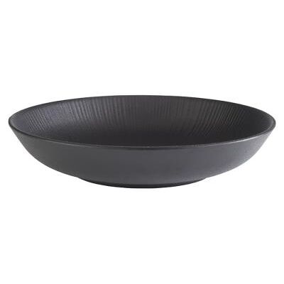 Assiette creuse en mélamine APS Modèle 85060 - Noir - 22,5cm - Publicité Assiette creuse en mélamine APS Modèle 85060 - Noir - 22,5cm - Publicité