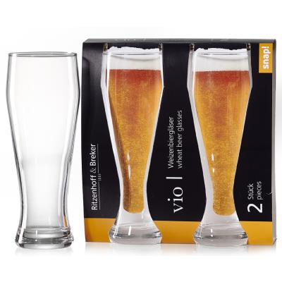 Verre à bière 'VIO' - Lot de 2 - Publicité Verre à bière 'VIO' - Lot de 2 - Publicité