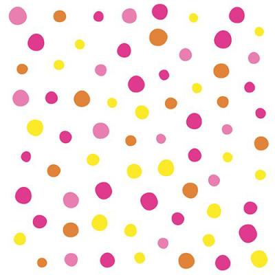 PAPSTAR Serviette à motif 'Colorful Dots', 330x330 mm, rose - Publicité PAPSTAR Serviette à motif 'Colorful Dots', 330x330 mm, rose - Publicité
