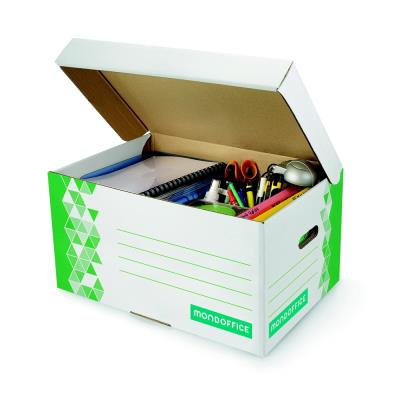Caisse archives Mondoffice Premium - Capacité 6 boites dos 8 cm - Vert - Publicité Caisse archives Mondoffice Premium - Capacité 6 boites dos 8 cm - Vert - Publicité