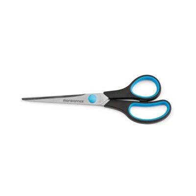 Ciseaux droitiers Mondoffice Softgrip - bouts pointus - longueur 17 cm - Publicité Ciseaux droitiers Mondoffice Softgrip - bouts pointus - longueur 17 cm - Publicité
