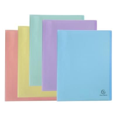 Protège-documents Exacompta A4 Chromaline 40 pochettes - Coloris assortis pastel - Publicité Protège-documents Exacompta A4 Chromaline 40 pochettes - Coloris assortis pastel - Publicité