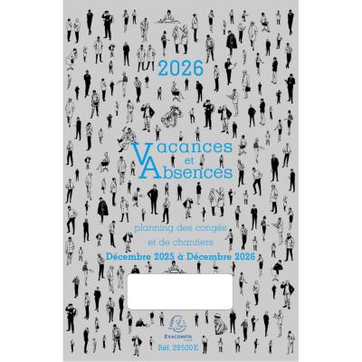 Exacompta Planning dépliant Congés décembre/décembre - 20 x 29,7 cm - Publicité Exacompta Planning dépliant Congés décembre/décembre - 20 x 29,7 cm - Publicité