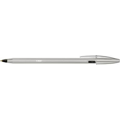 Stylo bille à capuchon Bic Cristal Renew - pointe moyenne 1 mm + 2 recharges - noir - Publicité Stylo bille à capuchon Bic Cristal Renew - pointe moyenne 1 mm + 2 recharges - noir - Publicité