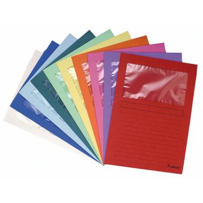 Chemises Exacompta Forever Window A4 - 80 feuilles - carton comprimé recyclé - 220 x 310 mm - couleurs assorties - lot de 10 - Publicité Chemises Exacompta Forever Window A4 - 80 feuilles - carton comprimé recyclé - 220 x 310 mm - couleurs assorties - lot de 10 - Publicité