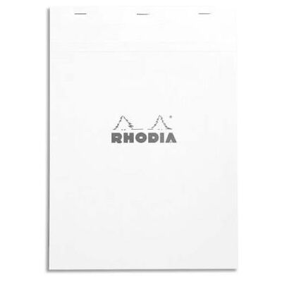 Rhodia Bloc de direction Rodhia n°18 - 160 pages - 21 x 29,7 cm - 5x5 - blanc - Publicité Rhodia Bloc de direction Rodhia n°18 - 160 pages - 21 x 29,7 cm - 5x5 - blanc - Publicité