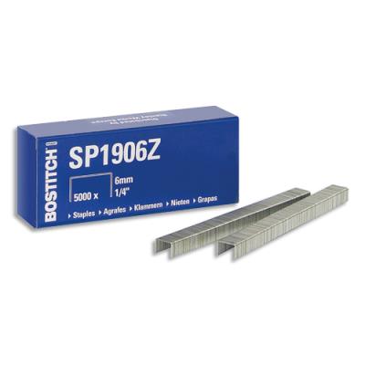 Bostitch SP1906Z Agrafes - 6mm - 5000 pièces - Publicité Bostitch SP1906Z Agrafes - 6mm - 5000 pièces - Publicité