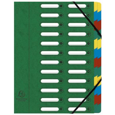 Trieur Harmonika Exacompta Nature Future avec dos extensible à soufflet et fenêtres prédécoupées 840 feuilles A4 24 compartiments 24 x 32 cm Carton couleurs assorties - paquet 4 unités - Publicité Trieur Harmonika Exacompta Nature Future avec dos extensible à soufflet et fenêtres prédécoupées 840 feuilles A4 24 compartiments 24 x 32 cm Carton couleurs assorties - paquet 4 unités - Publicité