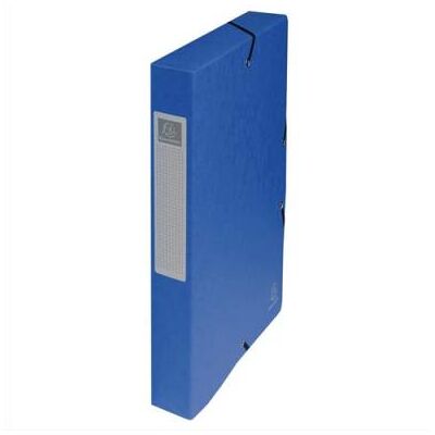Boîte de classement Exacompta Exabox - en carte lustrée 7/10e - dos 4 cm - bleu - Publicité Boîte de classement Exacompta Exabox - en carte lustrée 7/10e - dos 4 cm - bleu - Publicité