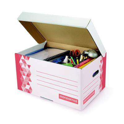 Boîte d'archives RAJA Premium - Rouge - 54,5x36x26cm - Lot de 10 - Publicité Boîte d'archives RAJA Premium - Rouge - 54,5x36x26cm - Lot de 10 - Publicité