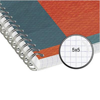 Carnet à spirales Clairefontaine 14,8 x 21 cm - 180 pages 90 g/m² - quadrillé 5 x 5 - bloc 45 feuilles - Publicité Carnet à spirales Clairefontaine 14,8 x 21 cm - 180 pages 90 g/m² - quadrillé 5 x 5 - bloc 45 feuilles - Publicité