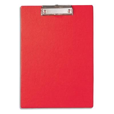 Porte-bloc simple Maul - A4 - en PVC - avec pince métal- Coloris rouge - Publicité Porte-bloc simple Maul - A4 - en PVC - avec pince métal- Coloris rouge - Publicité