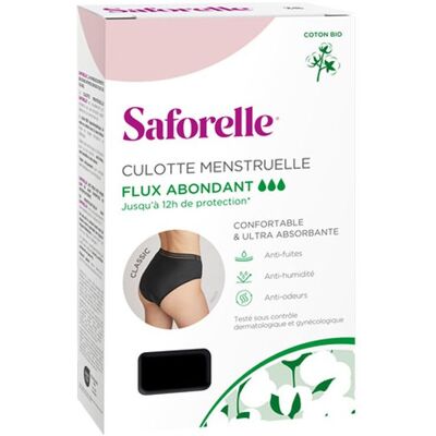 Sous-vêtements menstruels Saforelle - Ultra absorbants, réutilisables - Publicité Sous-vêtements menstruels Saforelle - Ultra absorbants, réutilisables - Publicité
