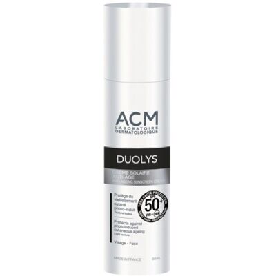 Crème solaire ACM Duolys SPF 50+ pour peau sensible - Publicité Crème solaire ACM Duolys SPF 50+ pour peau sensible - Publicité