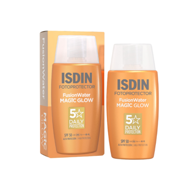 Isdin Fusion Water Magic Glow SPF50 Crème Solaire 50ml - Publicité Isdin Fusion Water Magic Glow SPF50 Crème Solaire 50ml - Publicité