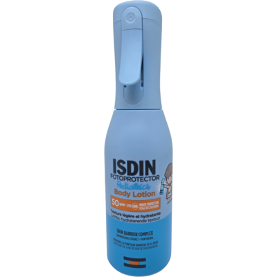 Isdin Fotoprotector Pediatrics Body Lotion Spray SPF50 - 250ml - Publicité Isdin Fotoprotector Pediatrics Body Lotion Spray SPF50 - 250ml - Publicité