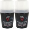 Vichy homme déodorant bille peaux sensibles 48h 2x50ml