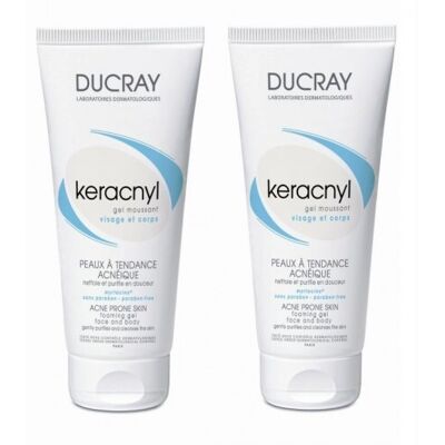 Ducray Duo Gel Moussant Peau Acnéique 200 ml - Publicité Ducray Duo Gel Moussant Peau Acnéique 200 ml - Publicité