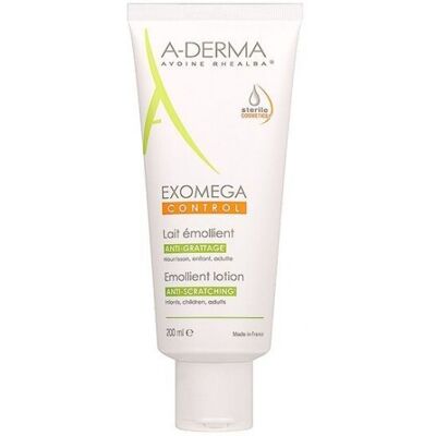 A-Derma Exomega Control Lait Emollient - Peau sèche - 200ml - Publicité A-Derma Exomega Control Lait Emollient - Peau sèche - 200ml - Publicité