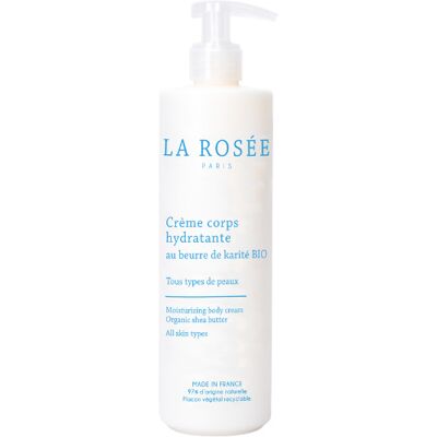 Crème pour le corps au beurre de karité bio La Rosée - Publicité Crème pour le corps au beurre de karité bio La Rosée - Publicité