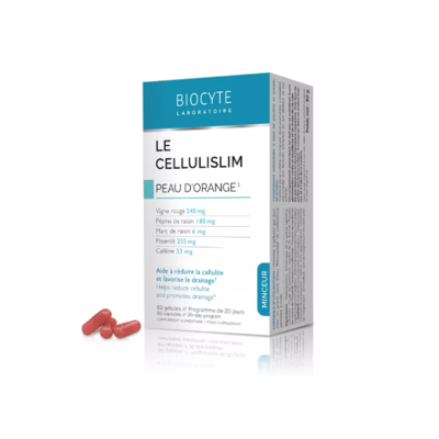 Biocyte Le Cellulislim - Soutien à la Cellulite - Complément alimentaire - Publicité Biocyte Le Cellulislim - Soutien à la Cellulite - Complément alimentaire - Publicité