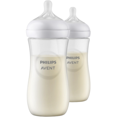 Avent Biberon Natural Lot 2x330ml - Publicité Avent Biberon Natural Lot 2x330ml - Publicité