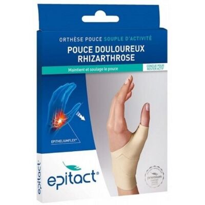 Orthèse pouce souple Epitact - Soulagement rhizarthrose - Publicité Orthèse pouce souple Epitact - Soulagement rhizarthrose - Publicité