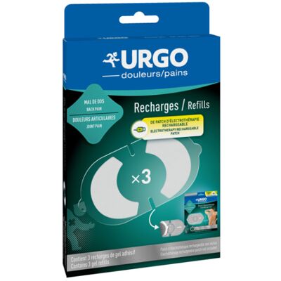 Urgo recharges de patch d'électrothérapie rechargeable - Publicité Urgo recharges de patch d'électrothérapie rechargeable - Publicité