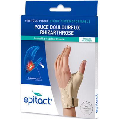 Epitact Orthèse Pouce Rigide thermoformable main gauche taille L - Publicité Epitact Orthèse Pouce Rigide thermoformable main gauche taille L - Publicité