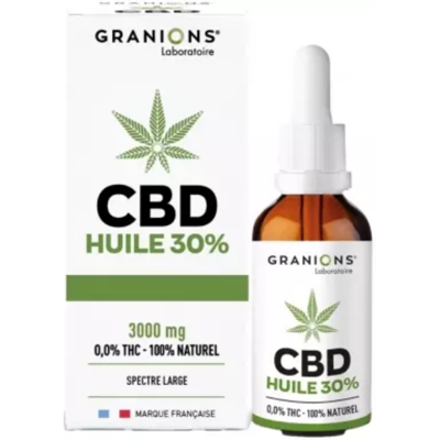 Granions Huile CBD 30 % 10 ml - Publicité Granions Huile CBD 30 % 10 ml - Publicité