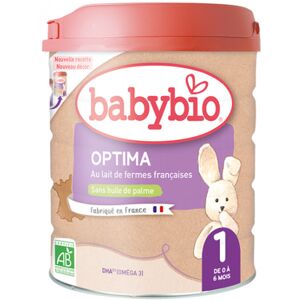 Babybio optima 1 lait 1er âge 800g - Publicité